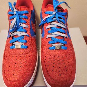 Nike Air Force 1 Low, Photo Blue Hyper Red, Sz 13 Spiderman, 488298-412